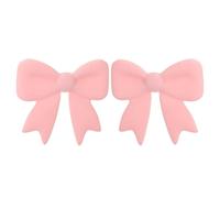 NAMOARLY 1 paio di accessori per cuffie con fiocco decorativo - Accessori per cuffie con fiocco rosa a forma di margherita per compleanno, gamer, donne e streamer