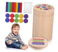 NAMOARLY 1 Set Di Giocattoli Abbinati A Per La Tazza Di Smistamento Del Colore Per Bambini Per Bambini Giocattoli Sensoriali Montessori Per L'apprendimento E Lo Sviluppo Sensoriale