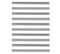 NAMOARLY 10 Lame per Pialla Elettrica in Acciaio Rapido 82X55X11 MM Coltelli di Ricambio Monouso per Lavorazione Legno Accessori per Pialle Elettriche da Falegnameria Set da 10 Pezzi