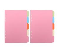 NAMOARLY 10 Pezzi Divisori in Plastica per Raccoglitori con Tasti Superiori Indici per Planner Separatore File Rigido e Resistente per Organizzazione Ufficio e Scuola