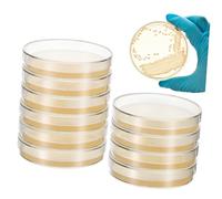 NAMOARLY 10 Pezzi Piastre di Agar Pronte da 7cm per Esperimenti Scientifici, Professionali e Sicure, Facili da Usare, per i Scienze e Studenti