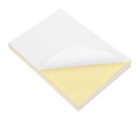 NAMOARLY 100 Fogli di Carta Adesiva in Vinile Bianca Formato A5, Resistente ai Graffi e Multiuso, Compatibile Stampanti Laser a Getto D'inchiostro per Ufficio e Casa