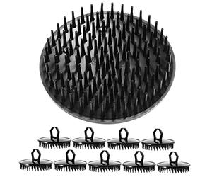 NAMOARLY 10pezzi Spazzola Per Per Capelli Da Viaggio Scrub Esfoliante Per Capelluto Spazzola Manuale Per Massaggio Del Capelluto Massaggiatore Per Lavare i Capelli