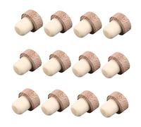 NAMOARLY 12pezzi Tappi Per Vino Legno Tappi Sealing Per Bottiglie Di Vino Birra e Design Pratico e Duraturo Per Casa e Ristoranti Confezione Da Beige
