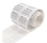 NAMOARLY 1rotolo Etichetta Adesiva Avvertimento Soffocamento Pz per Borse di Imballaggio Etichetta Sicurezza Anti-soffocamento per Non Lascia Residui Testo Chiaramente Leggibile