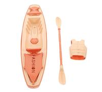 NAMOARLY 1set Kayak Plastici Realistici con Paddles e Giubbotti Decorazione per e Canoe Artigianali per Appassionati