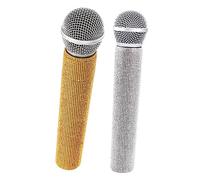NAMOARLY 2pezzi Microfono Microfono Simulato Per Ragazzo Realistico Leggero e Adatto Per Feste e Cosplay
