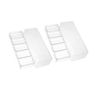 NAMOARLY 2pezzi Porta Chips Per Poker Trasparente Con Coperchio Organizer Per Fiches Contenitore Per Conservazione e Ordinamento Accessori Da Gioco