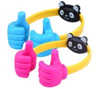 NAMOARLY 2pezzi Supporto Cellulare Tavolo Porta Telefono Portatile Con Design Simpatico Stand Per Cellulare Robusto Adatto Casa Ufficio Viaggio Per Video e Webstreaming Facile Da Usare e Du