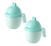 NAMOARLY 2pezzi Tazze Da Bagno Per Ragazzo Ragazza Forma Di Cartone Animato Risciacquatrice Per Shampoo e Lavaggio Design Ergonomico e Sicuro Con Motivo Di Coniglietto Per Ragazzo Ragazza e