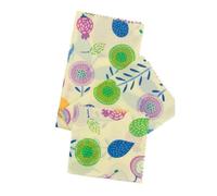 NAMOARLY 3 pezzi Involucri per Alimenti in Cera d Api Riutilizzabili da Panni in Cotone Biologico Colorati per Conservazione Freschezza Resistente e Sicuro per Frutta Formaggi e Snack