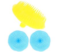 NAMOARLY 3 Pezzi Spazzola Massaggiante per Capelluto in Abs per Doccia e Styling, Riduce la Desquamazione e Distribuisce Gel, Cere e Pomate Efficacemente Colore Casuale