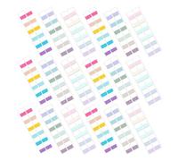 NAMOARLY 30 Fogli Schede Indice Adesive Colorate per Libri e Quaderni Linguette Segnapagina Scrivibili per Organizzazione Documenti Etichette Rimovibili per Appunti e Diario