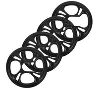 NAMOARLY 4 Pezzi Copricatena Leggero e Resistente in Plastico Nero per Guarniture a 4 Fori Previene la Caduta della Catena per da Bicicletta