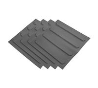 NAMOARLY 4fogli Mattoni Ciechi Multifunzionali Adesivi Pavimento Esterni Resistenti e Visibili Piastre Da Marciapiede Pratiche Per Percorsi e Patio Per Supporto Non Vedenti