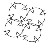 NAMOARLY 4pezzi Supporti Per Pentole Da Gas Anelli Antiscivolo Per Wok Accessori Per Cucina Struttura Stabile e Resistente Ferro Perfetti Per Cottura e Servizio Tavola