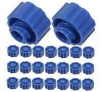 NAMOARLY 50 Tappi per Siringa Luer Lock in Plastica Blu, Punta di Erogazione Colla Anti-intasamento, Kit Applicatori di Precisione per Uso Industriale e Laboratorio