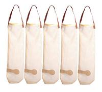 NAMOARLY 5pezzi Sacchetti Traspirante Per e Borse Appese Riutilizzabili Per Conservazione Borse Per Stoccaggio Casa Per Cipolle e Alimenti