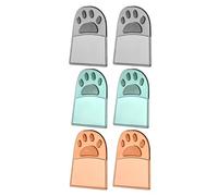 NAMOARLY 6 Pezzi Maniglie Copri Wc in Plastico Trasparente Design Creativo e Leggero Accessori per Sedile Wc per Rialzo per Anziani e Uso Quotidiano