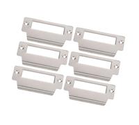 NAMOARLY 6 pezzi Piastra Copri Porta in Acciaio Inossidabile Contropiastra Serratura Rinforzo Porta Ingresso e Garage Facile Installazione per Maggiore Sicurezza e Privacy