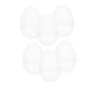 NAMOARLY 6 Pezzi Uova Di Pasqua Giganti in Plastica Trasparente Apribili Riempibili Per Feste Pasquali Riunioni Familiari Attività Scolastiche Decorazioni Festive