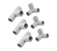 NAMOARLY 6pezzi Connettori Per Tubi in Plastica Vie Accessori Per Recinzioni Raccordi Per Mobili Fai Da Te Connettori Per Giunti Montaggio Facile e Pulizia Rapida