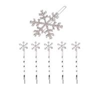 NAMOARLY 6pezzi Fermagli per Capelli Fiocco e Fiocco di Clip Miscelate per Capelli di Tutti i Tipi Accessori Bianchi per Ragazze con Forcine e Pinza