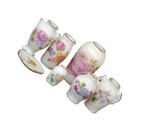 NAMOARLY 7 pezzi Mini Vasi in Ceramica per Case delle Bambole Decorazione Miniatura Interni Modelli Mini Vaso per Scenari e Ambientazioni Accessori Decorativi