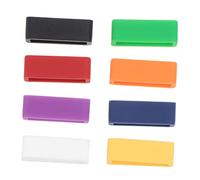 NAMOARLY 8pezzi Anello Anticaduta Fibbia Anello Porta-foro Cinturino in Silicone Accessorio Per Orologio Bianco Giallo Verde Blu Nero Arancione