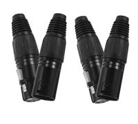 NAMOARLY Adattatori Xlr a 5 Pin in Metallo Set da 4 Pezzi Connettori Maschio e Femmina Spina Xlr-M per Microfono e Strumento Connettore Convertitore Audio per Impianti Professionali e