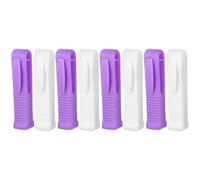NAMOARLY Apribottiglie per Fiale da Infermiera in Plastica Riutilizzabile Rompi-Ampolla Piccolo Ergonomico Set da 8 Pezzi Bianco e Viola Scuro Strumento Leggero per Apertura Fiale in