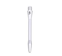 NAMOARLY Asta Dardo in Lega di Alluminio 10 Pezzi con Filettatura 2ba, Lunghezza Media, Compatibile la Maggior Parte delle Freccette, Colore Argento, Accessori Professionali