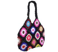 NAMOARLY Borsa a Uncinetto Donna in Tela Floreale, Capiente e Resistente | Stile Semplice e Raffinato, Riutilizzabile e Flessibile, per Festa della Mamma, San Valentino e Natale