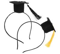 NAMOARLY Cerchietti Laurea 2pezzi Cappello da Laurea e Nappa in Feltro, Accessori Party Adorabili e Comodi per Back To School Party e Decorazioni Festa