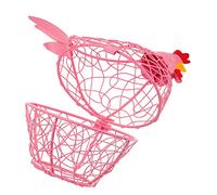 NAMOARLY Cesto Per Uova Ferro Forma Di Gallina Decorazione Pratica Per Cucina e Ristoranti Base Stabile Design Elegante Come Di Trasloco