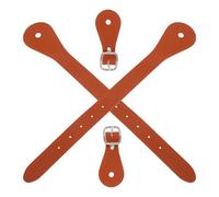 NAMOARLY Cinghie Regolabili per Speroni in Finta Pelle Resistente, Set da 2 Cinturini Singoli Western per Stivali da Cowboy da Donna, Equipaggiamento Versatile per Equitazione e attività