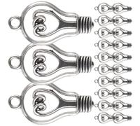 NAMOARLY Ciondoli Lampadina Artigianato DIY in Lega 100 Pezzi Antica Argento Accessori per Collane e Bracciali per Creazione Gioielli Fai-da-te