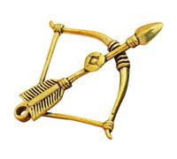 NAMOARLY Ciondolo Chiave Cupido Arco Freccia in Ottone Oro Leggero