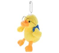 NAMOARLY Ciondolo Portachiavi Di Peluche a Forma Di Anatra Occhiali Gialli, Decorazione Per Borsa e Zaino, Accessorio Appeso Vivace Per Chiavi e Regali, Per Amanti Degli Animali e Ragazzo Ragazza