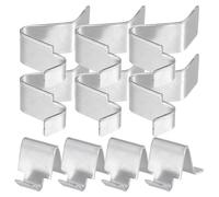 NAMOARLY Clip di Montaggio in Metallo per Ripiani Armadietti, Supporto Resistente da 9mm, Set da 10 Pezzi, Clip per Ripiano Mobile da Cucina Multifunzionale, Accessori per Scaffalature