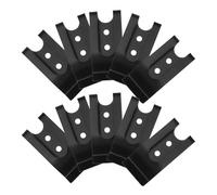 NAMOARLY Clip per Cintura in Metallo 10 Pezzi Foro Singolo 57x26mm e Custodie, Resistente in Ferro, Clip da Versatile per Borselli e Organizzatori Utensili, Facile Installazione Rivetti