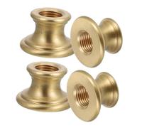 NAMOARLY Connettore Barra Filettata Filettato per M10 in Ottone Massiccio e Set da 4 Pezzi Giunto Interno Riparazione e Montaggio Finitura Lampade da Tavolo Lampade da Ufficio e Casa