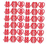 NAMOARLY Coriandoli per Matrimonio Cinese Xi Non Tessuto, Set da 270 Pezzi Modelli Assortiti, Decorazioni Tradizionali per Tavoli e Letti, per Feste Nuziali e Ambienti Celebrativi