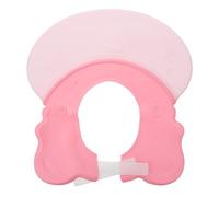 NAMOARLY Cuffia Doccia Regolabile Protezione Orecchie e Viso per Bagnetto Confortevole e Leggera Rosa