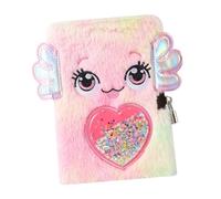 NAMOARLY Diary For Plush Notebook With Lock Fluffy Fuzzy Journal For Writing Drawing Cute Kawaii School Supplies Lightweight Portable Cartoon Diary