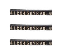 NAMOARLY Espositori per Cartellini dei Prezzi Dorati Set da 3 Pezzi Numeri e Simboli Dollaro, Cubi per Esposizione Prezzo al Dettaglio per Gioielli, Orologi e Negozi