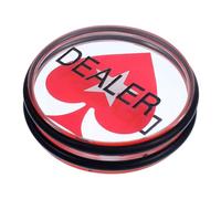 NAMOARLY Gettone Dealer Poker Acrilico Grande 75Mm Segnalino Numerico Resistente per Tornei Accessorio Professionale per Partite e Conteggio Fiches da Poker