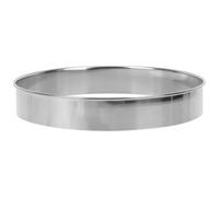 NAMOARLY Inossidabile Anello al Acciaio Resistente, in Calore Pizza | Superficie Liscia, Argento, Facile da Pulire, per Cucina, Accessorio Riutilizzabile, Uso Alimentare