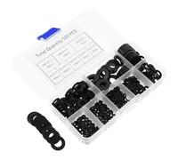 NAMOARLY Kit Rondelle Piatte in Nylon Nero 500 Pezzi Assortimento M2-m10, Distanziatori per Prese Elettriche, Guarnizioni Isolanti e Rondelle di Scarico Multiuso per Uso Industriale