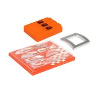 NAMOARLY Kit Scientifico di Ottica per Esperimenti Fisici Lenti Convesse e Concave, Prisma Triangolare e Sorgente Luminosa, Facile da Montare, Materiale Plastico, per Laboratori Scolastici